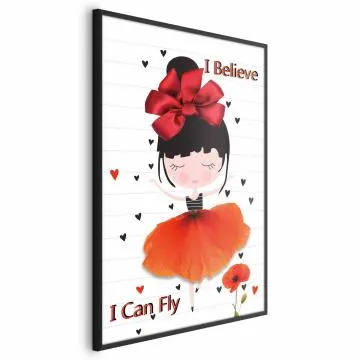 Plakat Fly 60x90 cm z ramą czarną bez marginesu