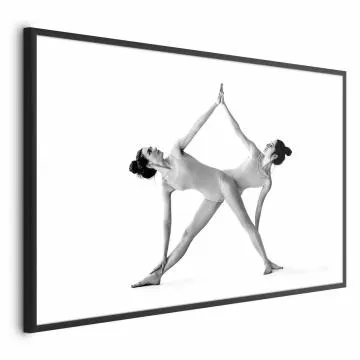 Plakat Joga 60x40 cm z ramą czarną z marginesem