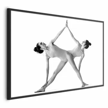 Plakat Joga 60x40 cm z ramą czarną bez marginesu