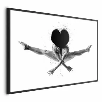 Plakat Skok 60x40 cm z ramą czarną z marginesem