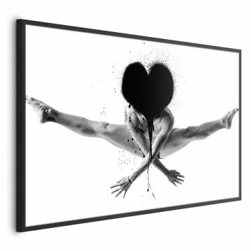 Plakat Skok 42x29,7 cm z ramą czarną bez marginesu