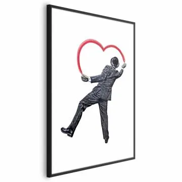 Plakat Elegancki graficiarz 40x60 cm z ramą czarną z marginesem