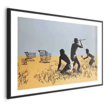 Plakat Łowcy promocji 42x29,7 cm z ramą czarną z marginesem
