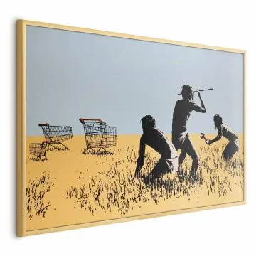 Plakat Łowcy promocji 60x40 cm z ramą złotą bez marginesu