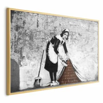 Plakat Pokojówka 60x40 cm z ramą złotą bez marginesu
