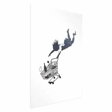 Plakat Szał zakupów 29,7x42 cm bez ramy z marginesem
