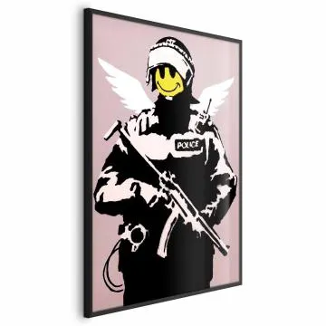 Plakat Policjant 60x90 cm z ramą czarną bez marginesu