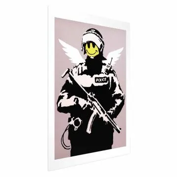 Plakat Policjant 21x30 cm bez ramy z marginesem