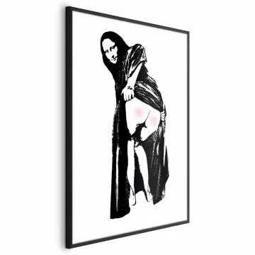 Plakat Bolesne siedzenie 40x60 cm z ramą czarną bez marginesu