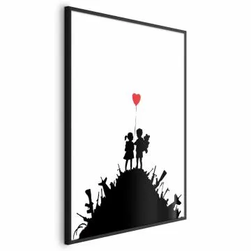 Plakat Pole bitwy 29,7x42 cm z ramą czarną bez marginesu