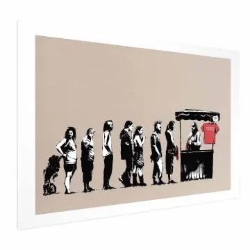 Plakat Zniszczyć kapitalizm 60x40 cm bez ramy z marginesem