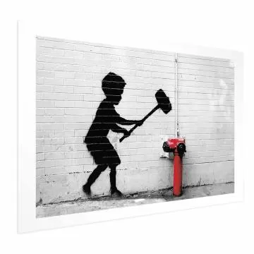 Plakat Zniszczyć hydrant 60x40 cm bez ramy z marginesem