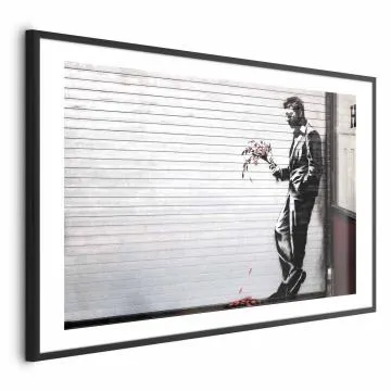 Plakat Zakochany 90x60 cm z ramą czarną z marginesem