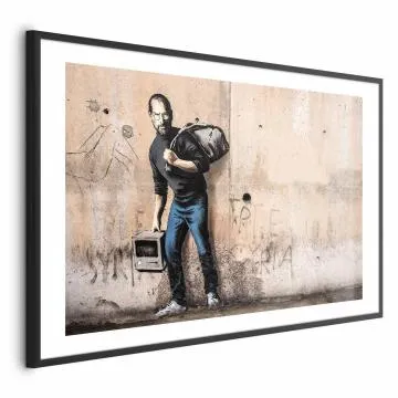 Plakat Steve 60x40 cm z ramą czarną z marginesem