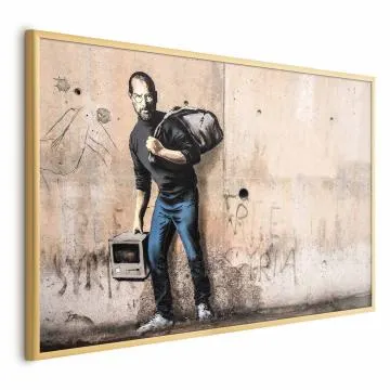 Plakat Steve 42x29,7 cm z ramą złotą bez marginesu