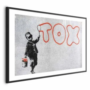 Plakat Toksyczny 60x40 cm z ramą czarną z marginesem