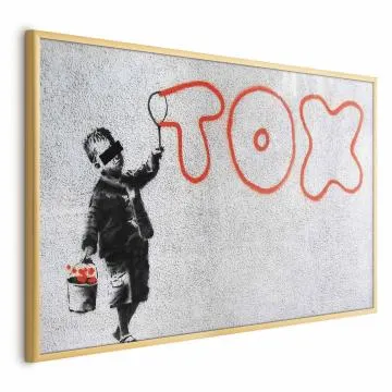 Plakat Toksyczny 60x40 cm z ramą złotą bez marginesu