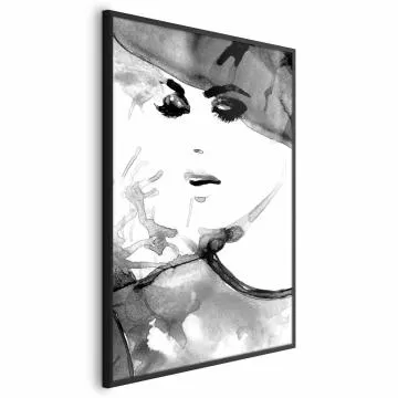Plakat Zakochana elegancja 21x30 cm z ramą czarną bez marginesu