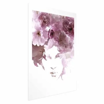 Plakat Kwieciste spojrzenie 40x60 cm bez ramy z marginesem