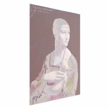 Plakat Pastelowa dama 40x60 cm bez ramy bez marginesu