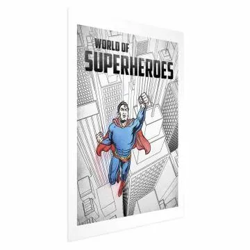 Plakat Superheroes 40x60 cm bez ramy z marginesem