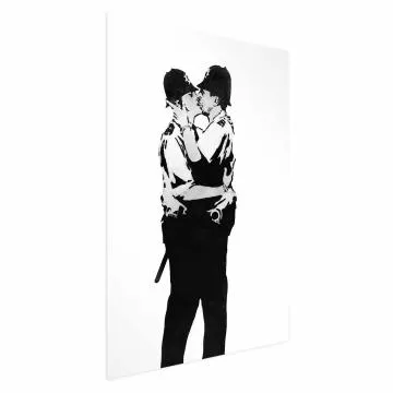 Plakat Kissing Coppers 40x60 cm bez ramy bez marginesu