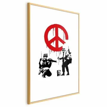 Plakat Soldiers 29,7x42 cm z ramą złotą z marginesem