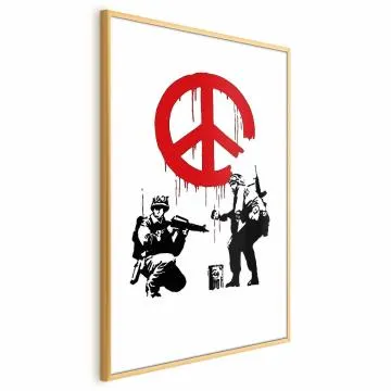 Plakat Soldiers 40x60 cm z ramą złotą bez marginesu