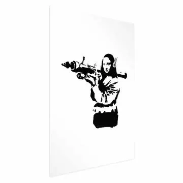 Plakat Banksy Mona Lisa 29,7x42 cm bez ramy z marginesem