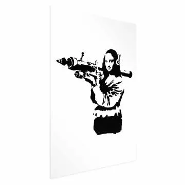 Plakat Banksy Mona Lisa 29,7x42 cm bez ramy bez marginesu