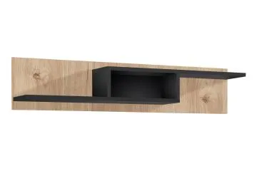 Półka CROSS hickory jackson/czarna