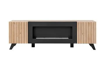 Stolik RTV LIAM 160 hickory jackson z biokominkiem
