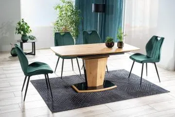 Krzesło tapicerowane ARCO VELVET zielone