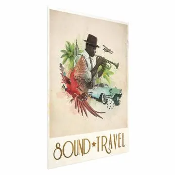 Plakat Sound Travel 60x90 cm bez ramy bez marginesu