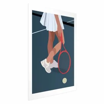 Plakat Tenisistka 40x60 cm bez ramy bez marginesu