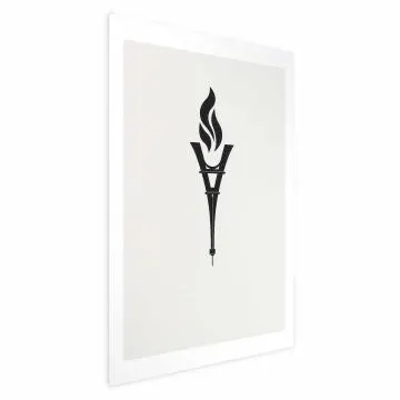 Plakat Znicz olimpijski 40x60 cm bez ramy z marginesem