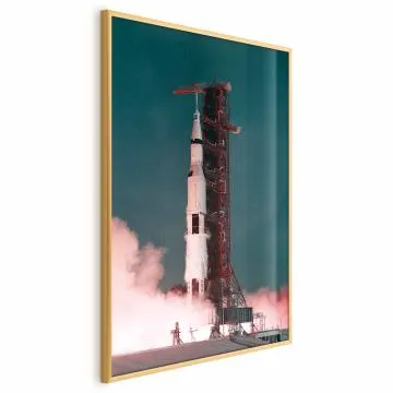 Plakat Wielki start 40x60 cm z ramą złotą bez marginesu