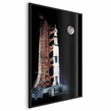 Plakat Cel podróży 29,7x42 cm z ramą czarną bez marginesu
