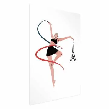 Plakat Gimnastyka artystyczna 29,7x42 cm bez ramy z marginesem