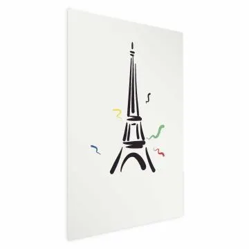 Plakat Wieża Eiffla 29,7x42 cm bez ramy bez marginesu