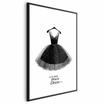 Plakat Mała sukienka 40x60 cm z ramą czarną z marginesem