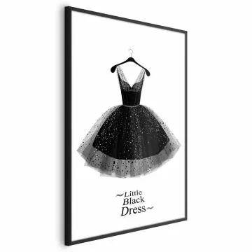 Plakat Mała sukienka 40x60 cm z ramą czarną bez marginesu