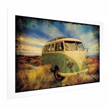 Plakat Retro bus 90x60 cm bez ramy z marginesem