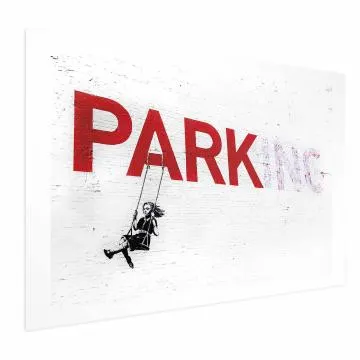 Plakat Parking 60x40 cm bez ramy z marginesem