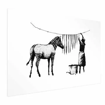 Plakat Banksy: Pranie 90x60 cm bez ramy z marginesem
