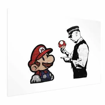 Plakat Banksy: Grzybiarz 90x60 cm bez ramy z marginesem
