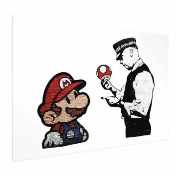 Plakat Banksy: Grzybiarz 90x60 cm bez ramy bez marginesu