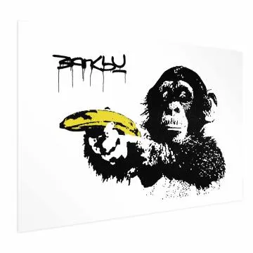 Plakat Banksy: Małpa 30x21 cm bez ramy bez marginesu