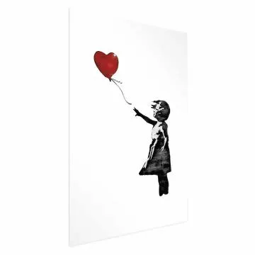 Plakat Banksy: Dziewczynka 40x60 cm bez ramy z marginesem