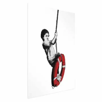 Plakat Banksy: Chłopiec 40x60 cm bez ramy bez marginesu